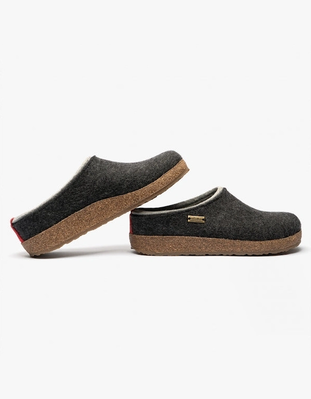 KRIS Womens Wool Slippers Graphite