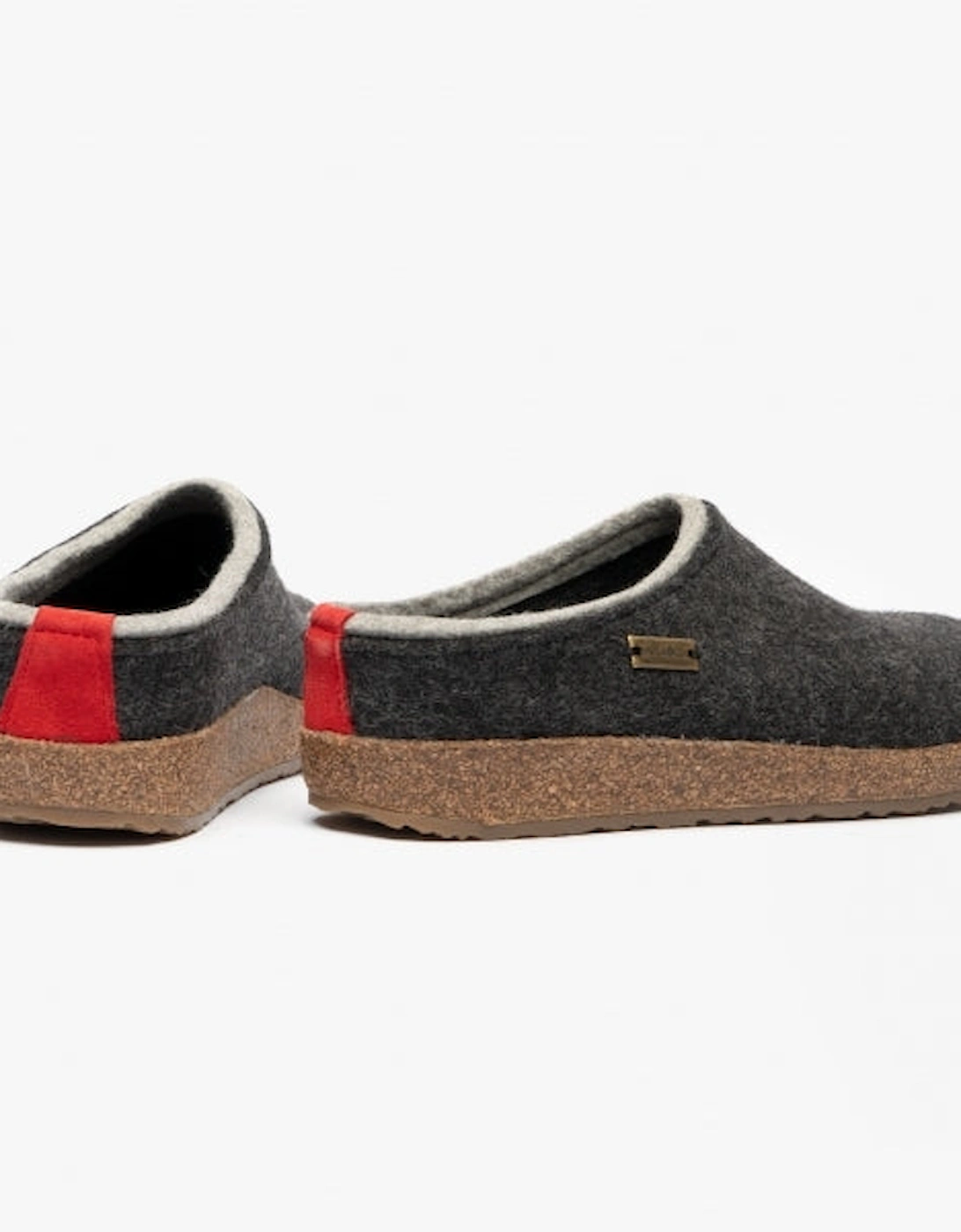 KRIS Womens Wool Slippers Graphite