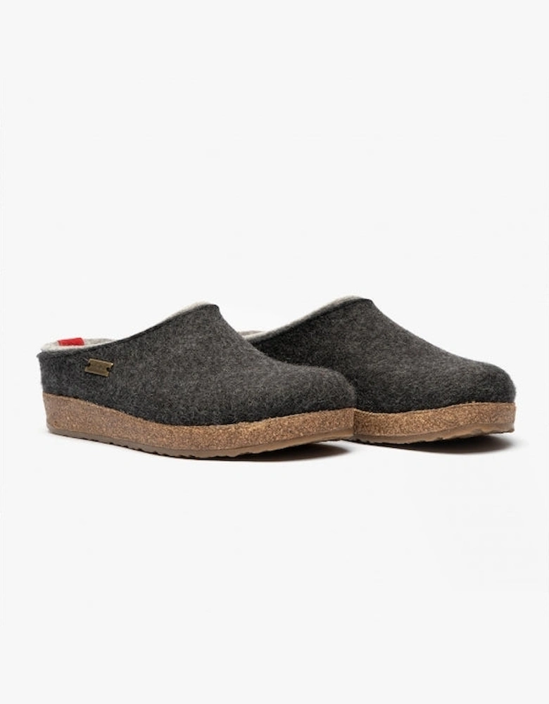 KRIS Womens Wool Slippers Graphite