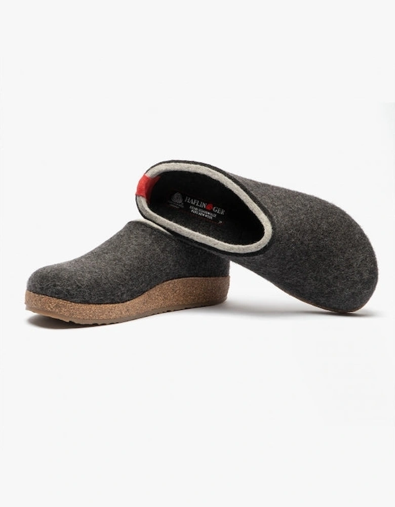 KRIS Womens Wool Slippers Graphite