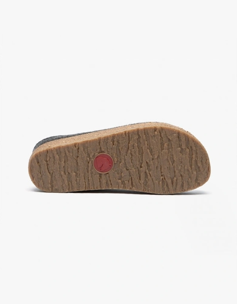 KRIS Womens Wool Slippers Graphite