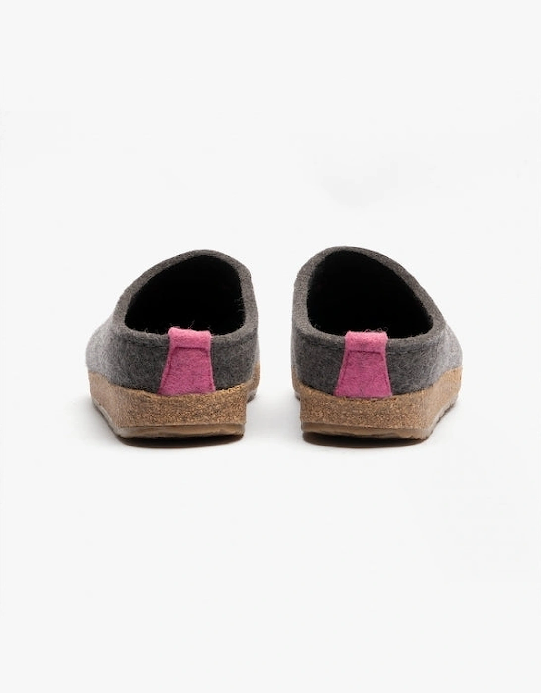 CUORICINI Womens Wool Slippers Anthracite