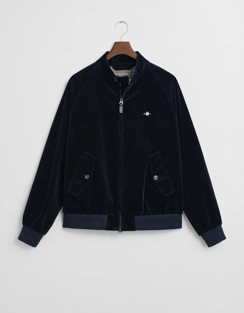 Mens Cord Harrington Jacket - 433 Evening Blue