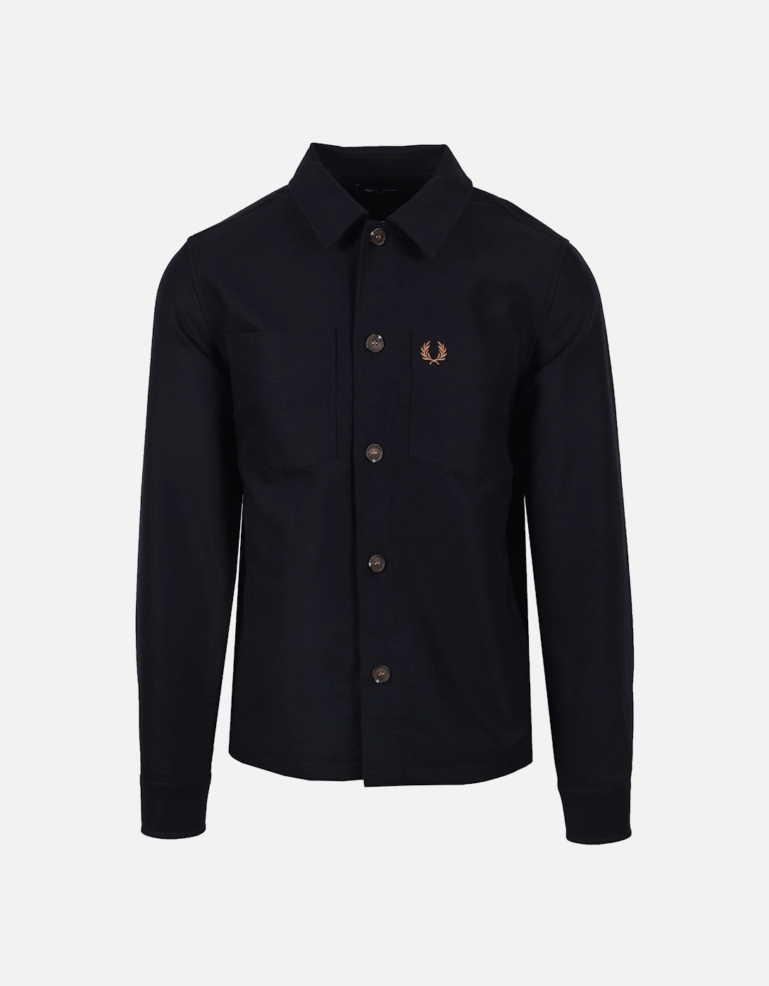 Brushed Twill Overshirt Navy, 5 of 4