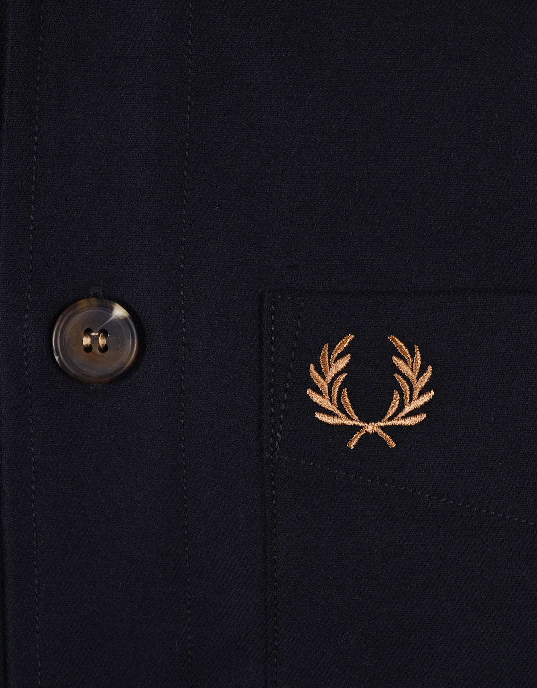 Brushed Twill Overshirt Navy