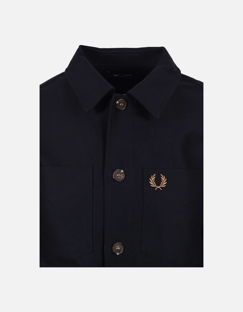 Brushed Twill Overshirt Navy