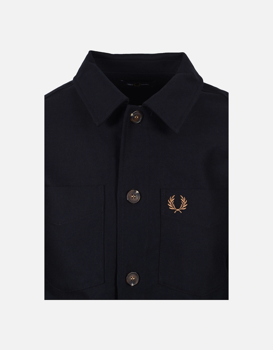 Brushed Twill Overshirt Navy