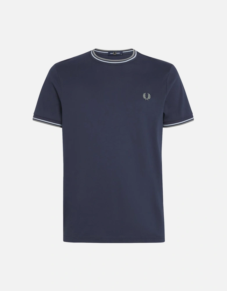 Twin Tipped T-Shirt Dark Airforce/Lilac/Bayleaf
