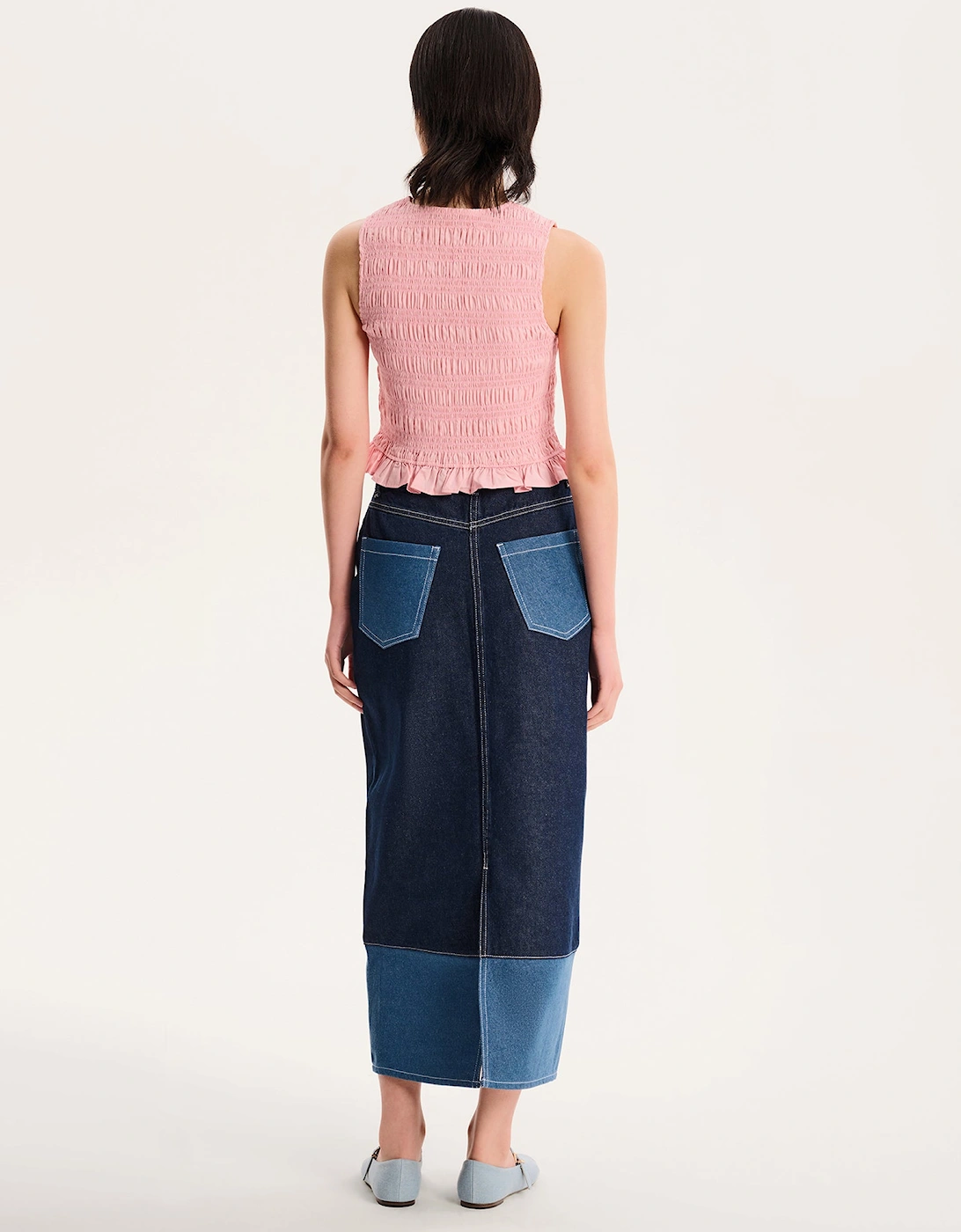 Chicago Skirt in Dark Wash