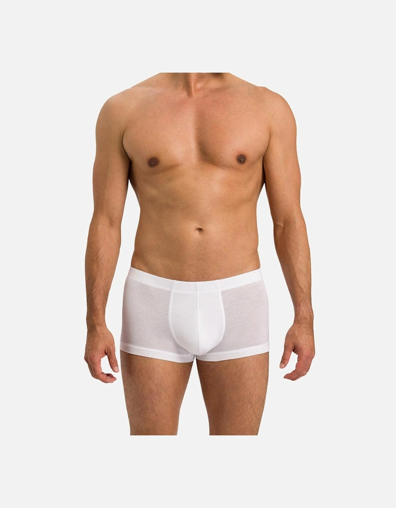 Cotton Sporty Boxer Trunk, White
