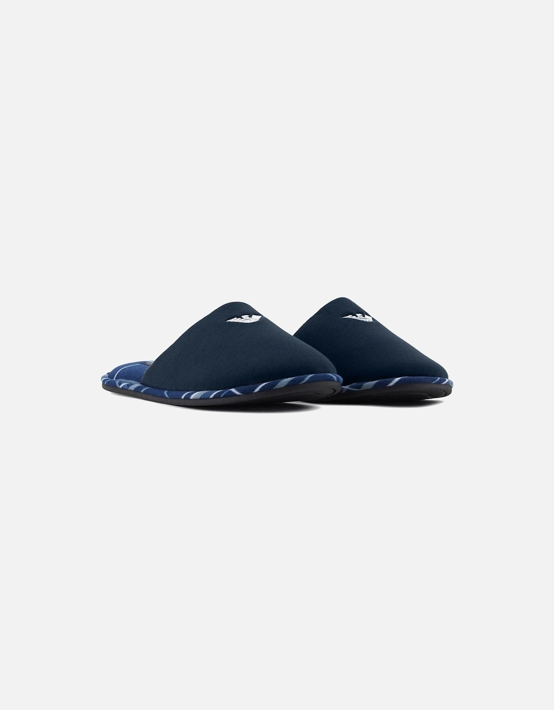 Tartan Slippers, Navy, 8 of 7