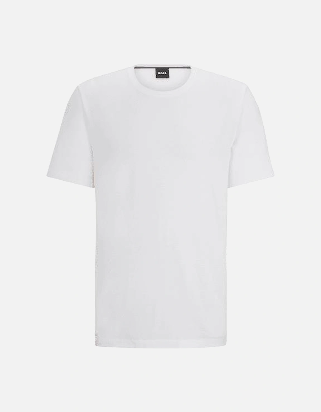 Luxe Jersey Crew-Neck Loungewear T-Shirt, White, 6 of 5