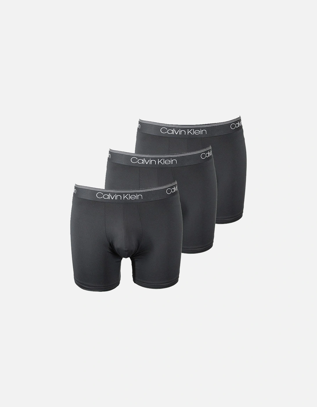3-Pack Microfiber Stretch Boxer Briefs, Black, 3 of 2