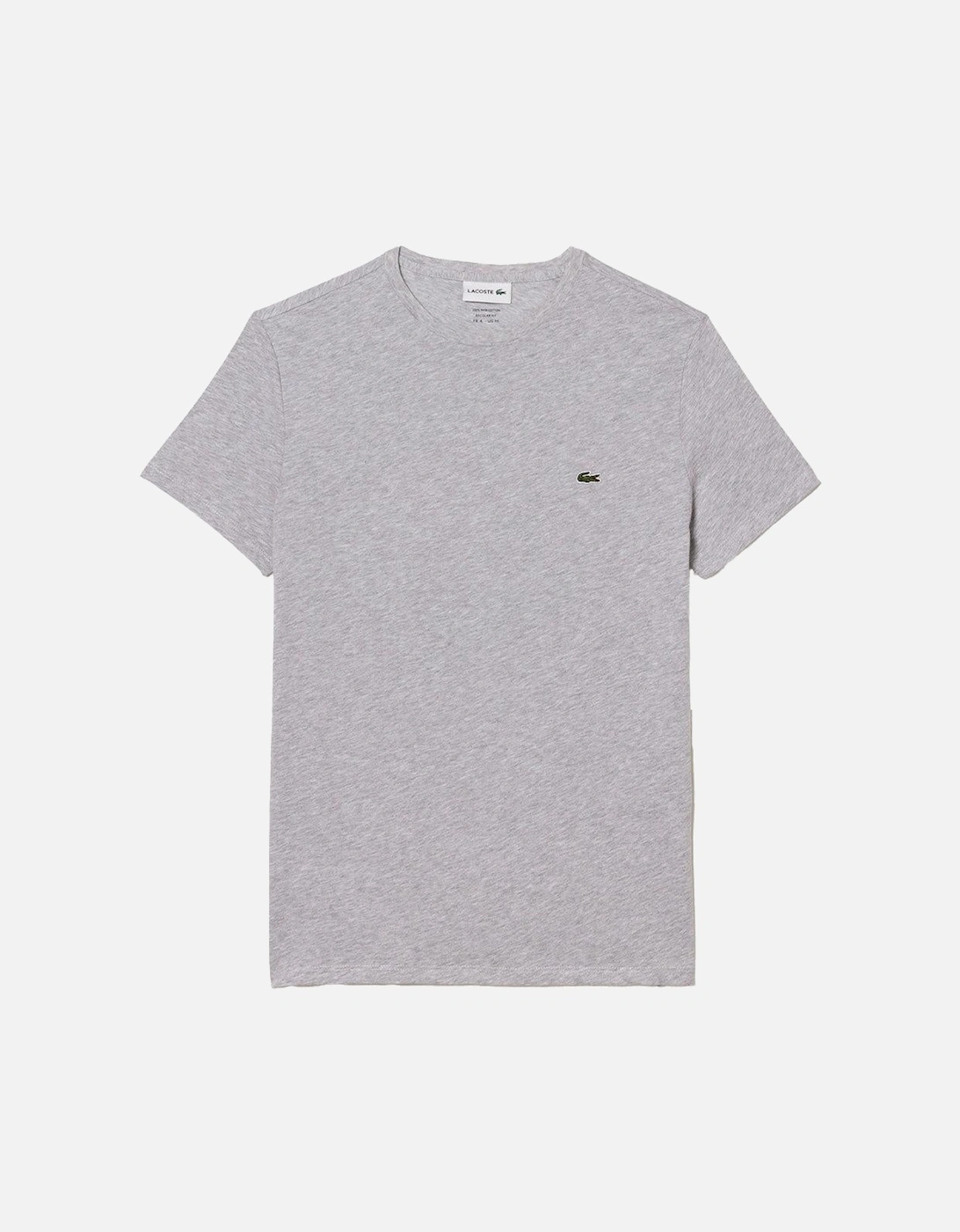 Monochrome Cotton Pima Jersey Crew-Neck T-Shirt, Grey, 3 of 2