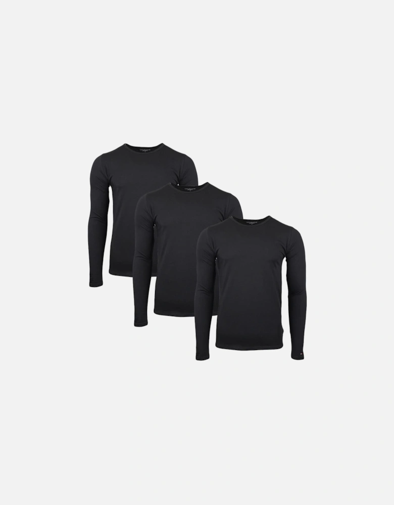 3-Pack Premium Essentials Long Sleeve T-Shirts, Black