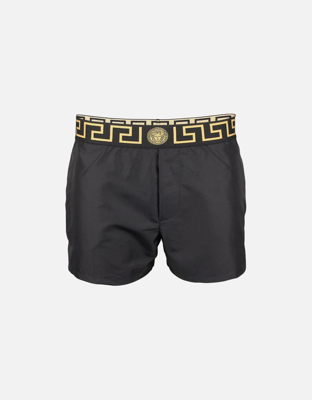 Greca Border Swim Shorts, Black, 4 of 3