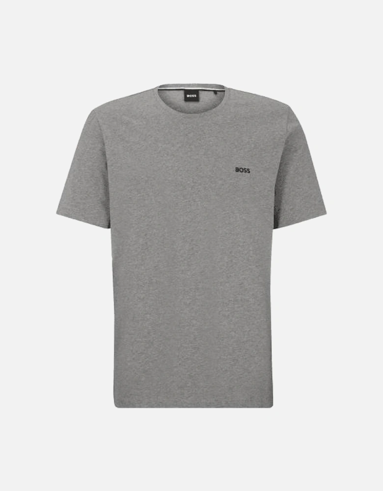 Luxe Jersey Crew-Neck T-Shirt, Medium Grey Melange