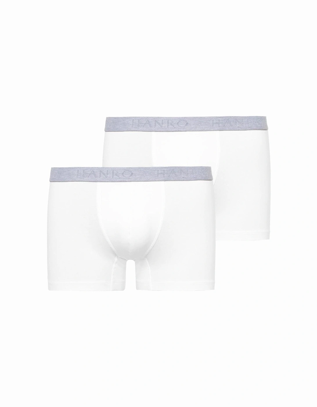 2-Pack Cotton Essentials Boxer Trunks, White, 9 of 8