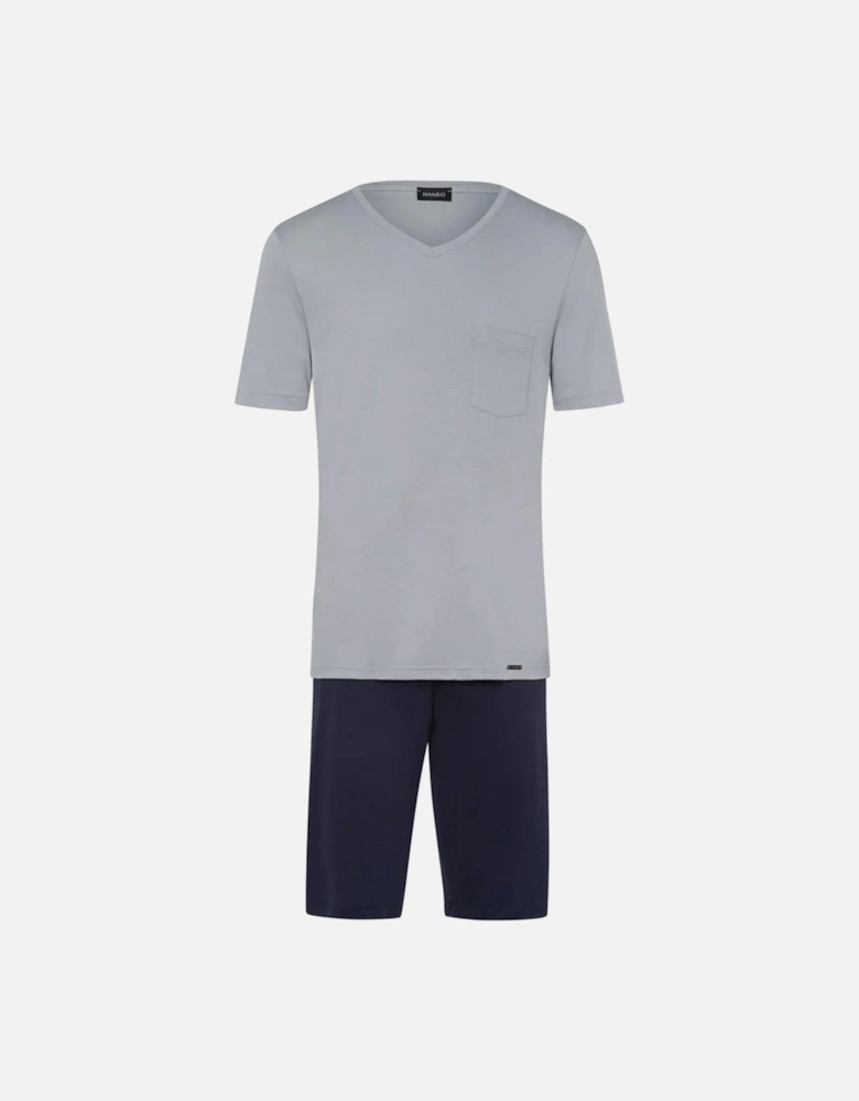 Night & Day Short Cotton Pyjamas, Mineral