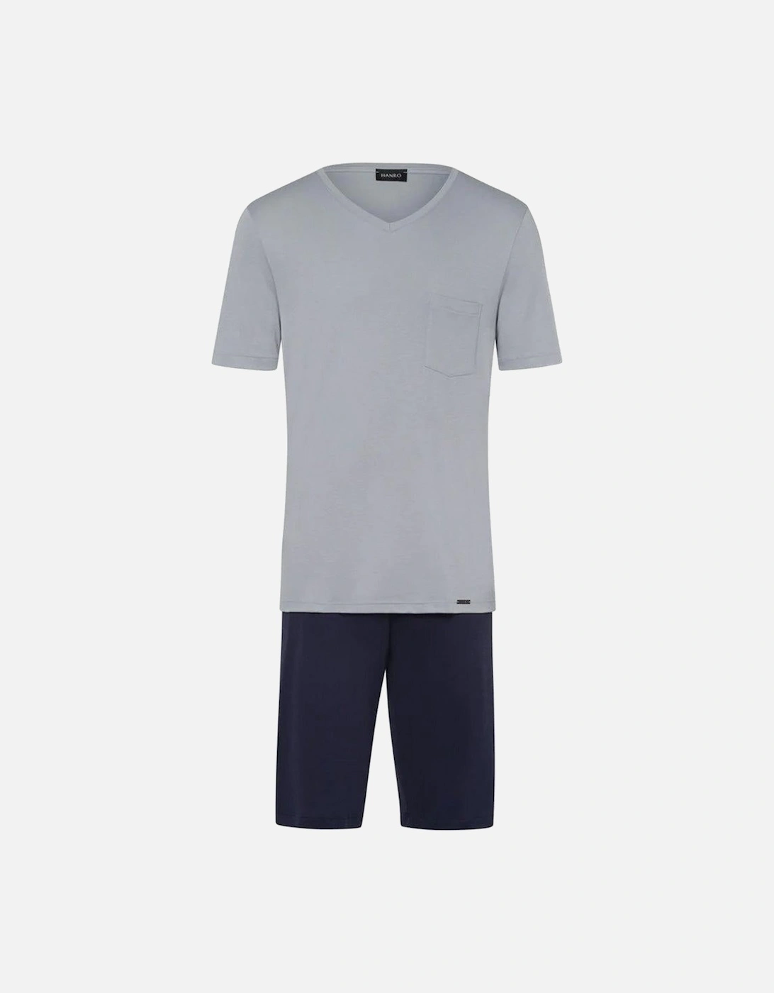 Night & Day Short Cotton Pyjamas, Mineral, 7 of 6