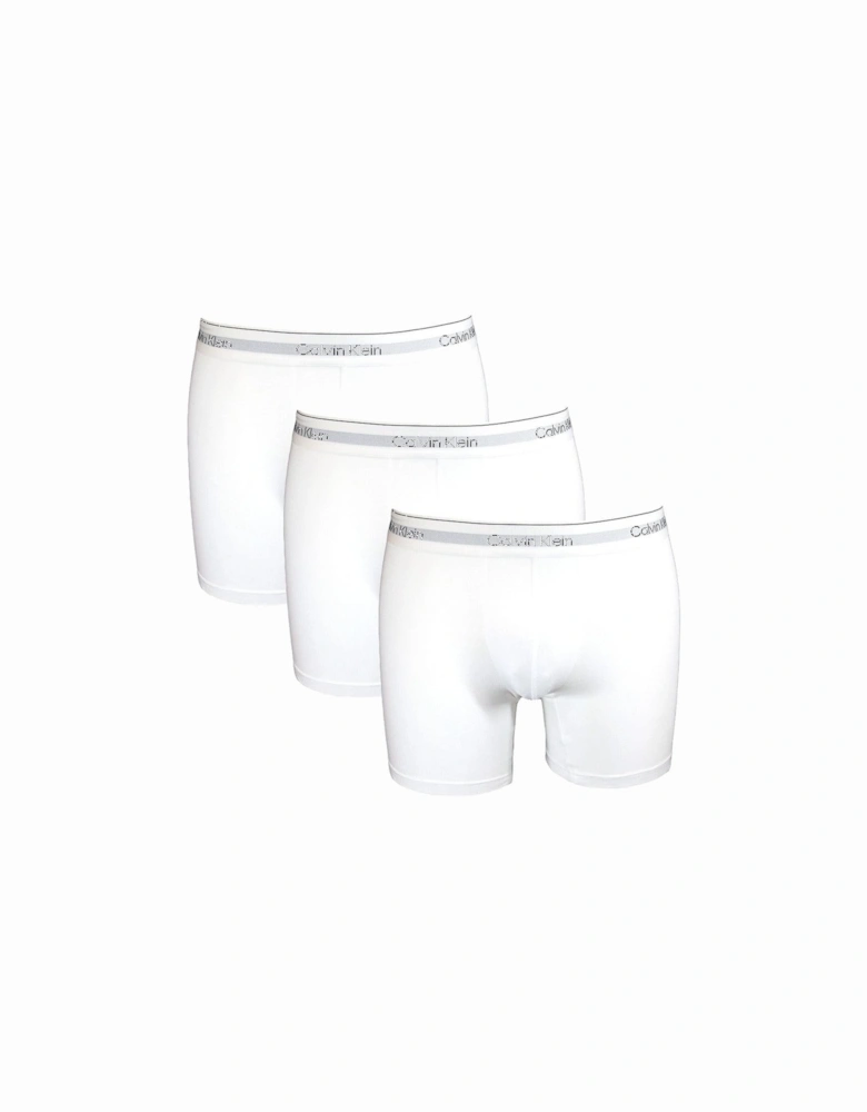 3-Pack Modern Cotton Boxer Briefs, White