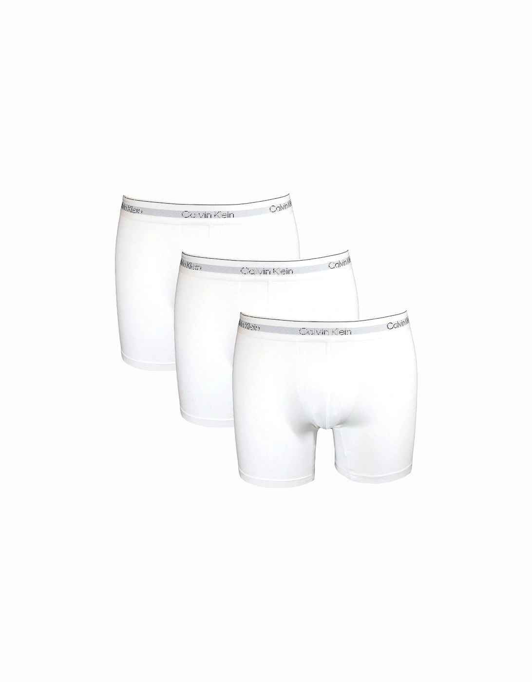 3-Pack Modern Cotton Boxer Briefs, White, 4 of 3