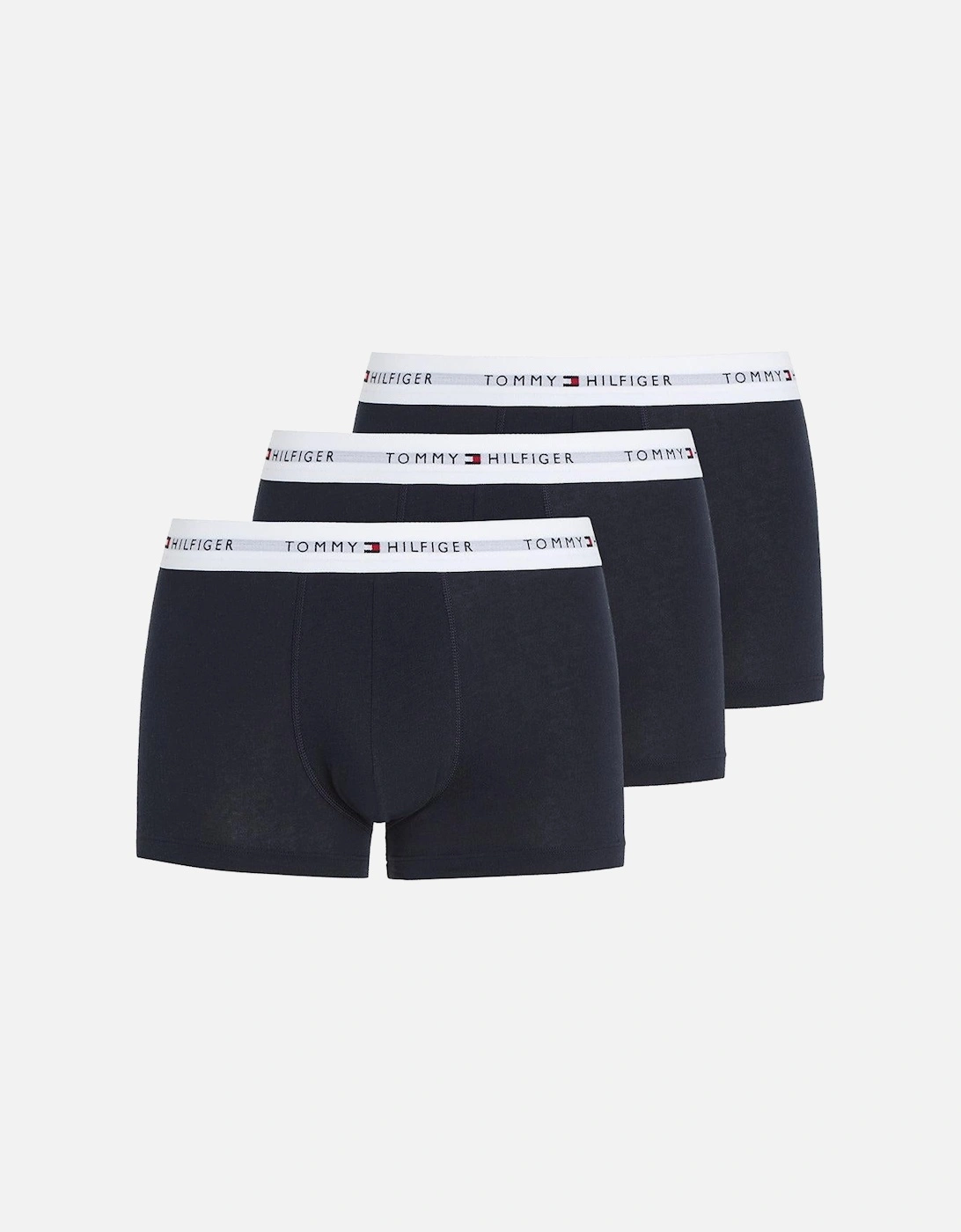 3-Pack Signature Essential Logo Boxer Trunks, Navy, 7 of 6