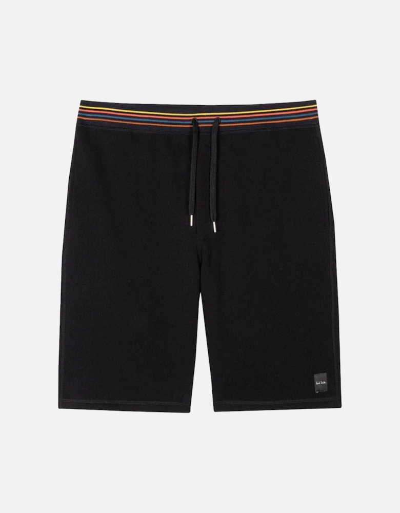 Artist Stripe Lounge Shorts, Black