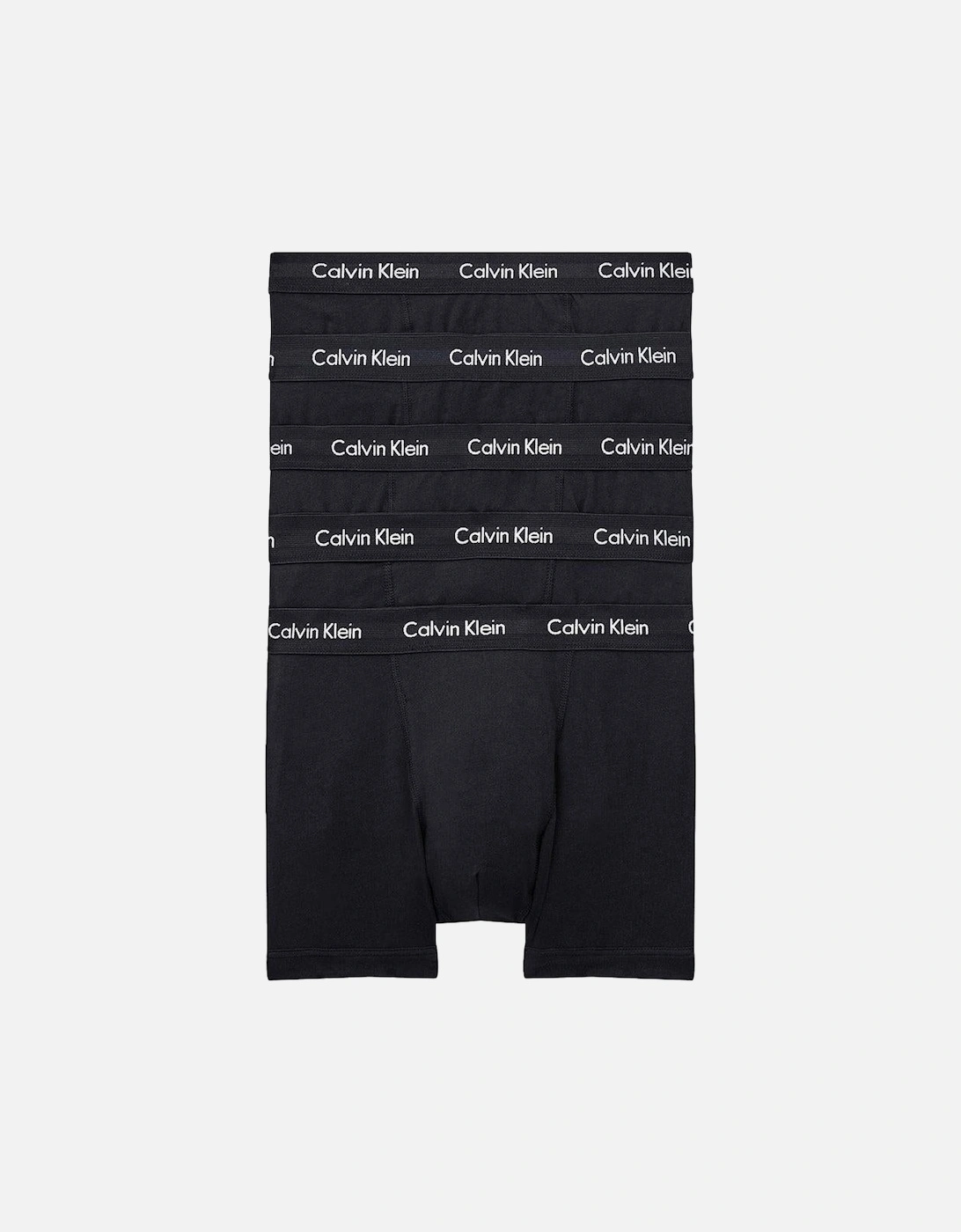 5-Pack Cotton Stretch Boxer Trunks, Black, 2 of 1