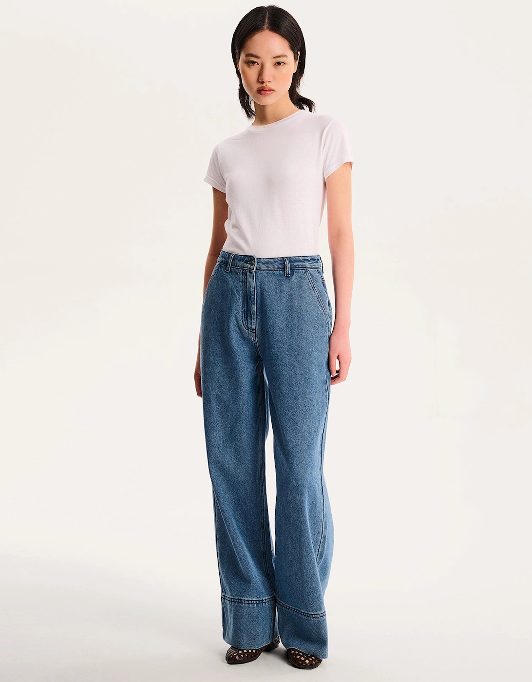 Portland Embroidered Jean in Mid Wash, 6 of 5
