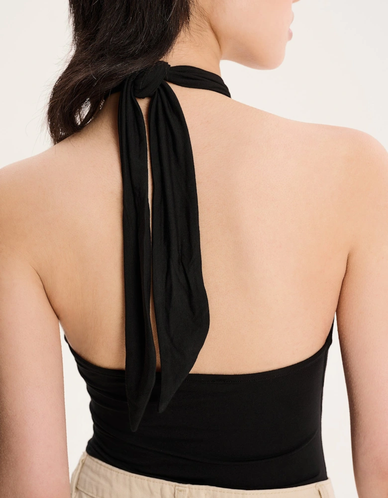 Nelson Halter Top in Black