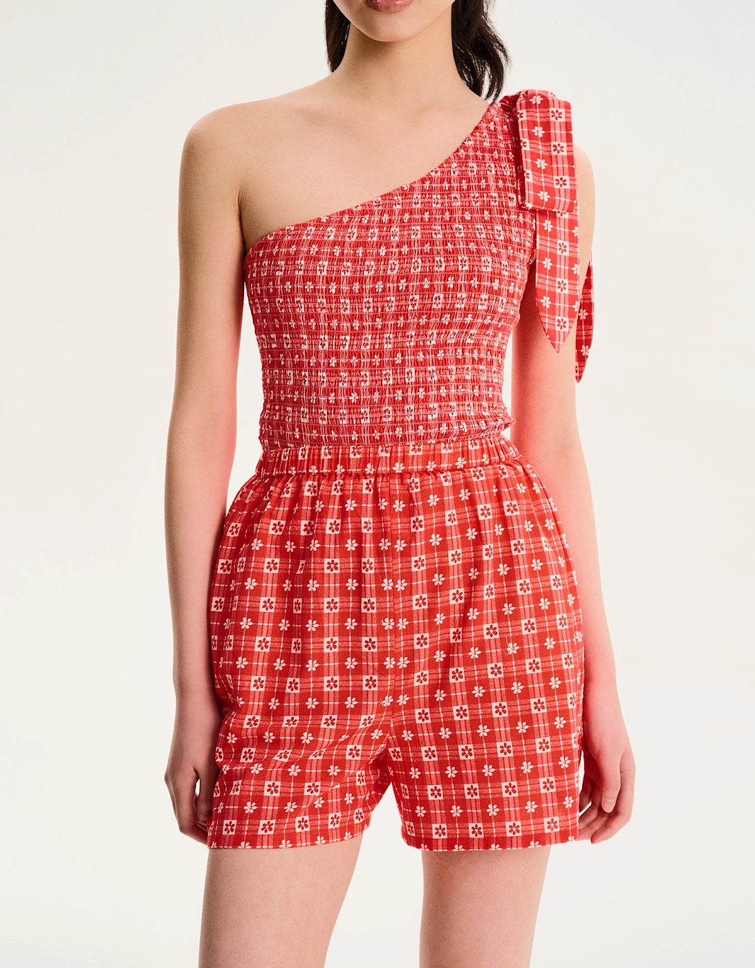 Joshua Gingham Floral Shorts