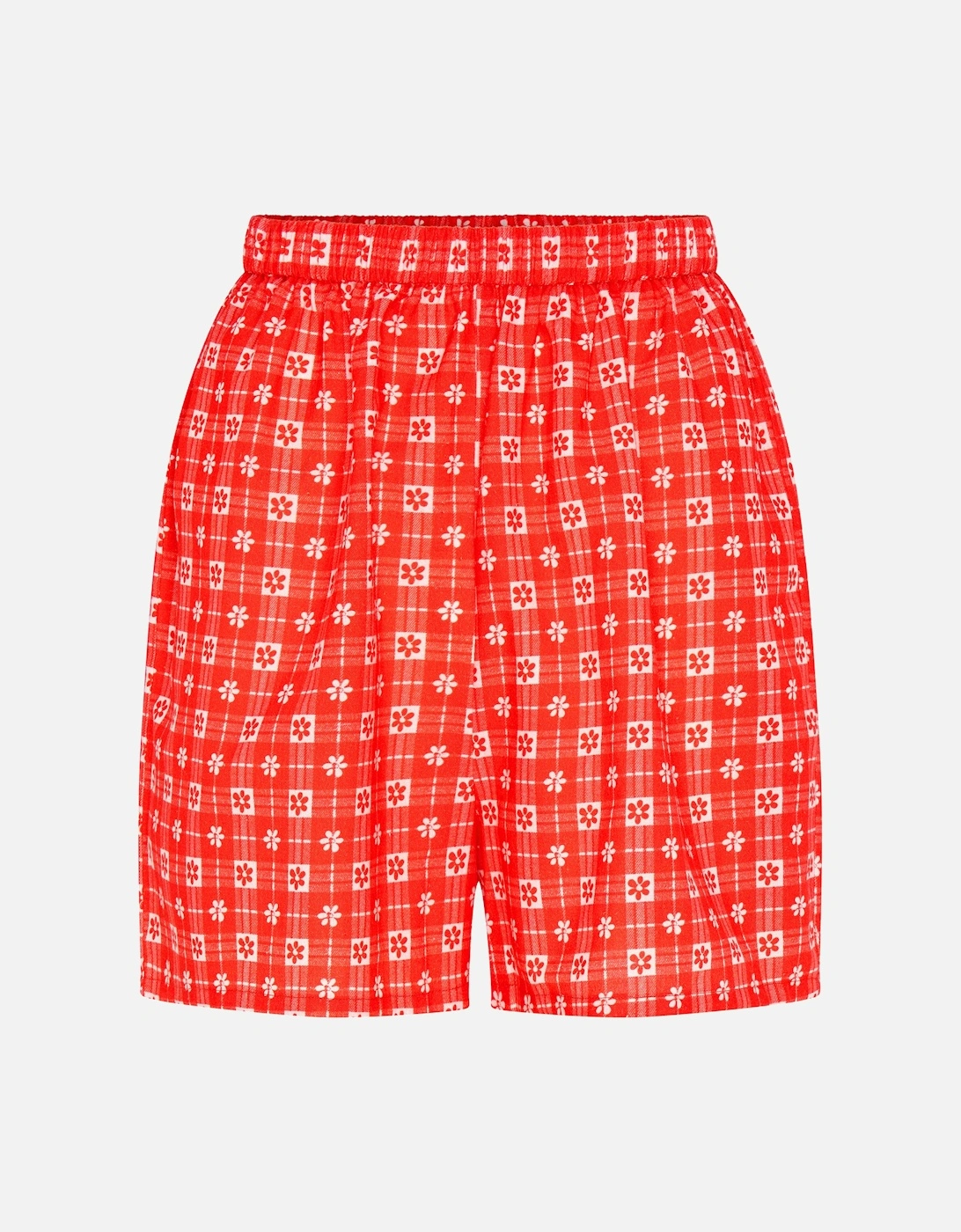 Joshua Gingham Floral Shorts