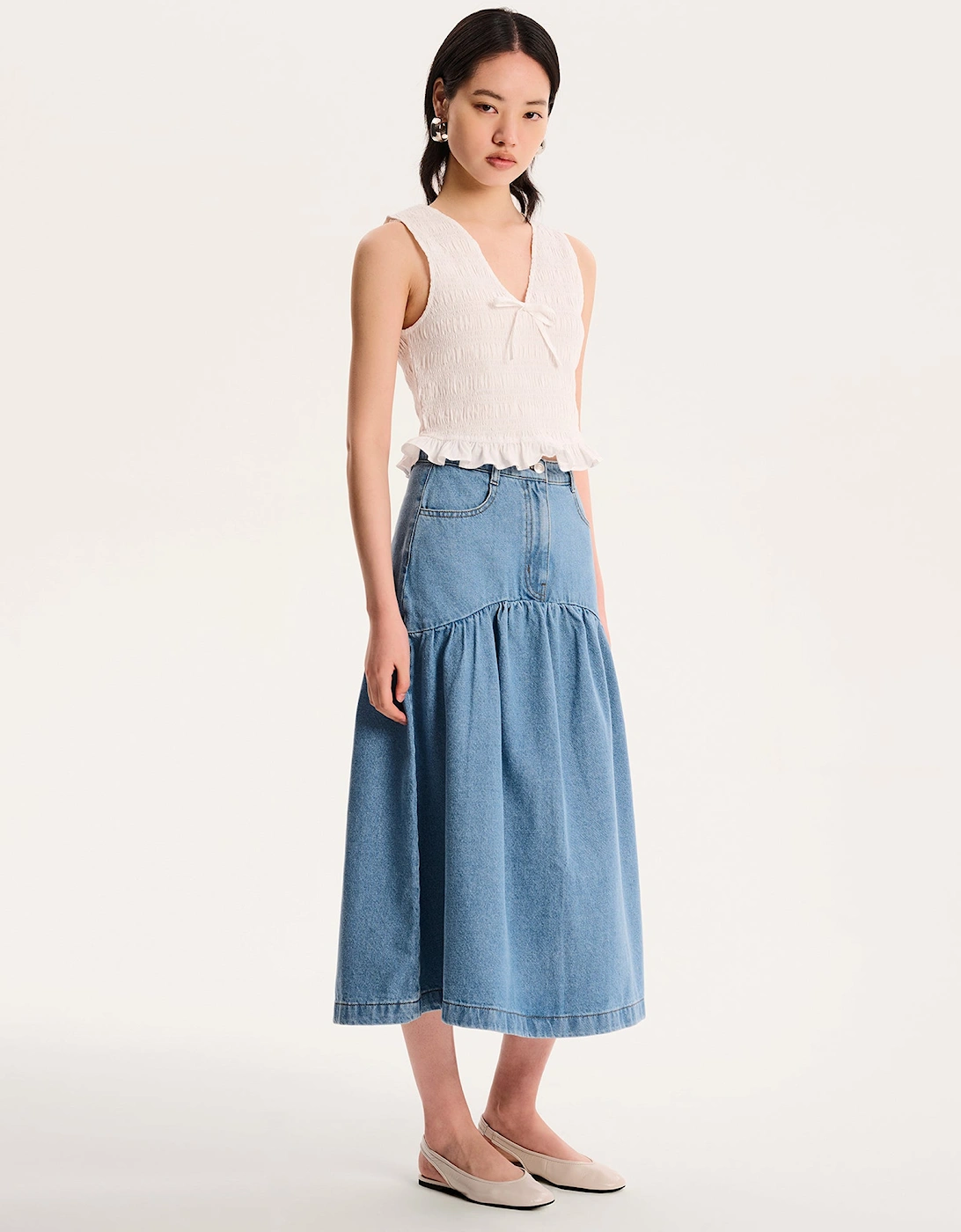 Ellie-May Skirt in Light Wash
