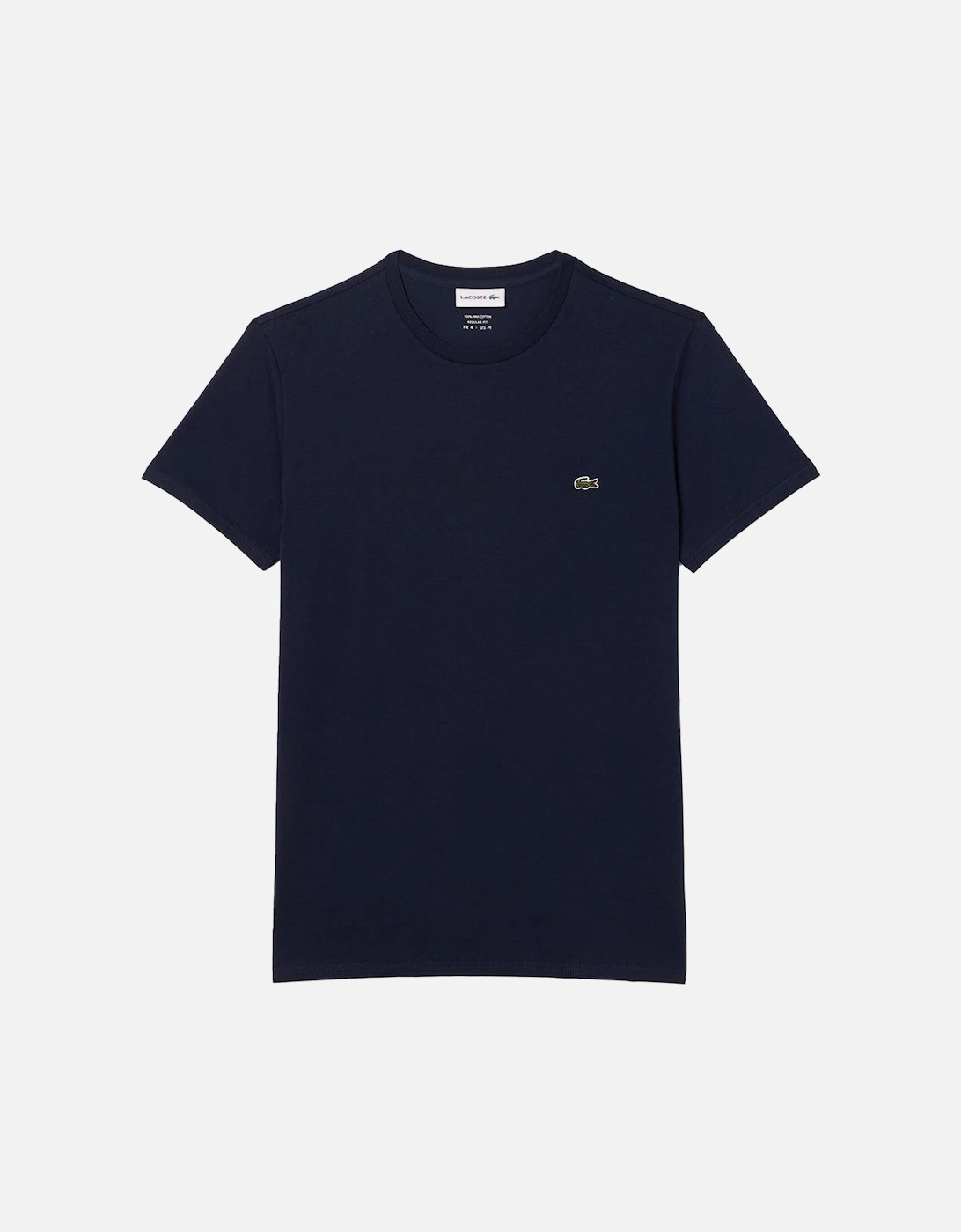 Monochrome Cotton Pima Jersey Crew-NeckT-Shirt, Navy Blue, 4 of 3