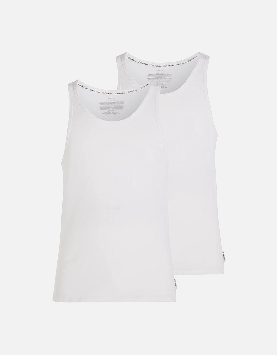 2-Pack Modern Cotton Lounge Tank Tops, White, 7 of 6