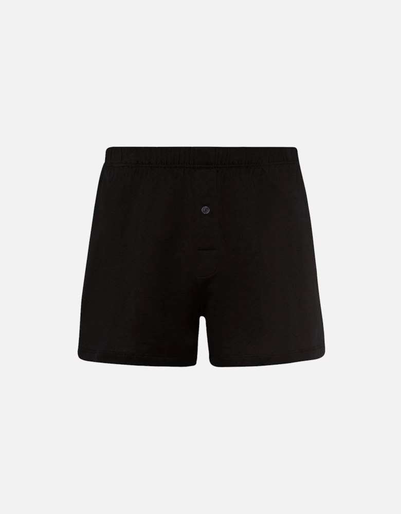 Cotton Sporty Boxer Short, Black
