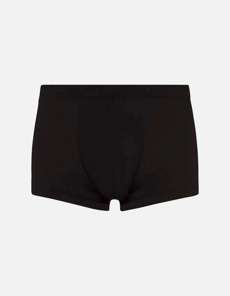 Cotton Sporty Boxer Trunk, Black