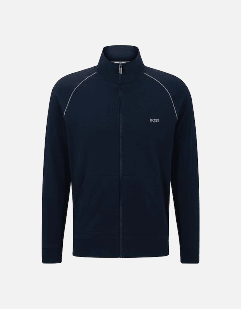Mix & Match Zip-Thru Loungewear Track Jacket, Navy