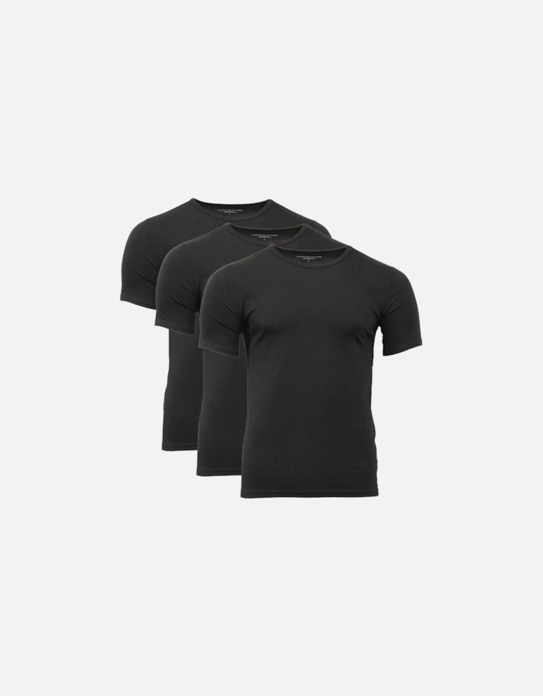 3-Pack Premium Essentials Stretch T-Shirts, Black