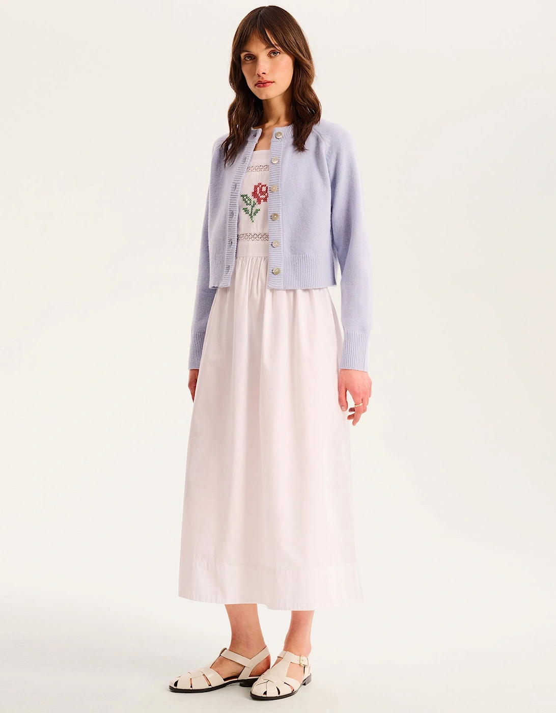 August Cardigan in Light Blue