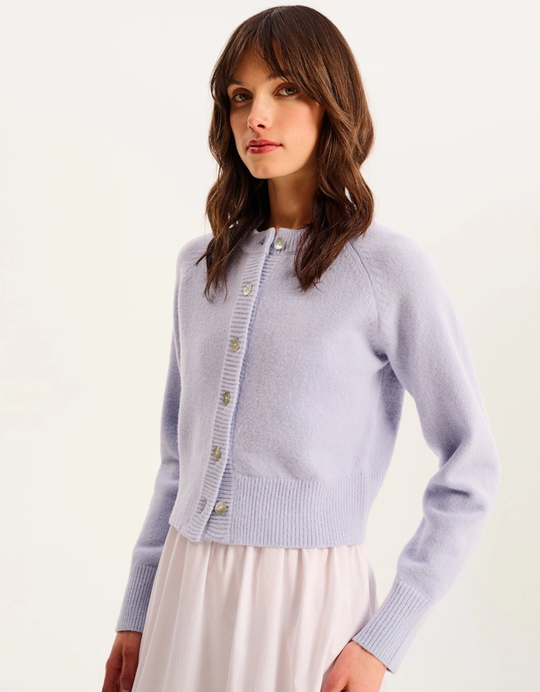 August Cardigan in Light Blue