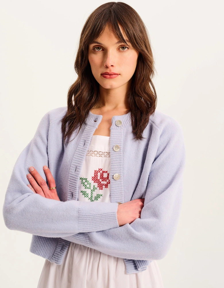 August Cardigan in Light Blue