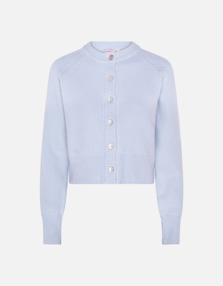 August Cardigan in Light Blue