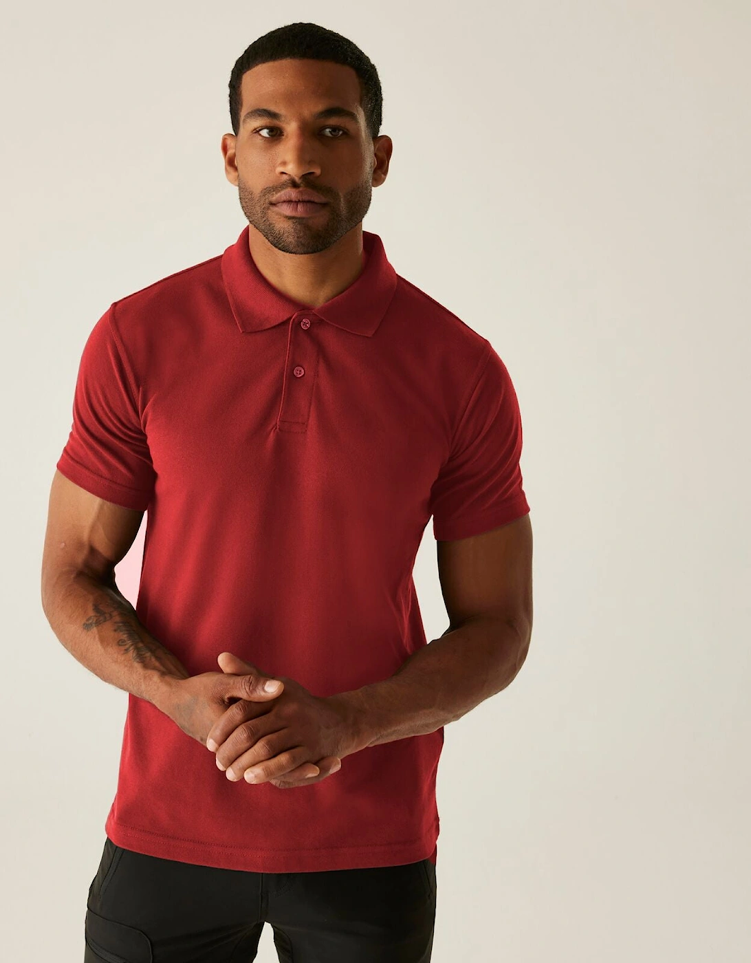 Professional Mens Pro 50/50 Pique Short Sleeve Polo Shirt, 2 of 1
