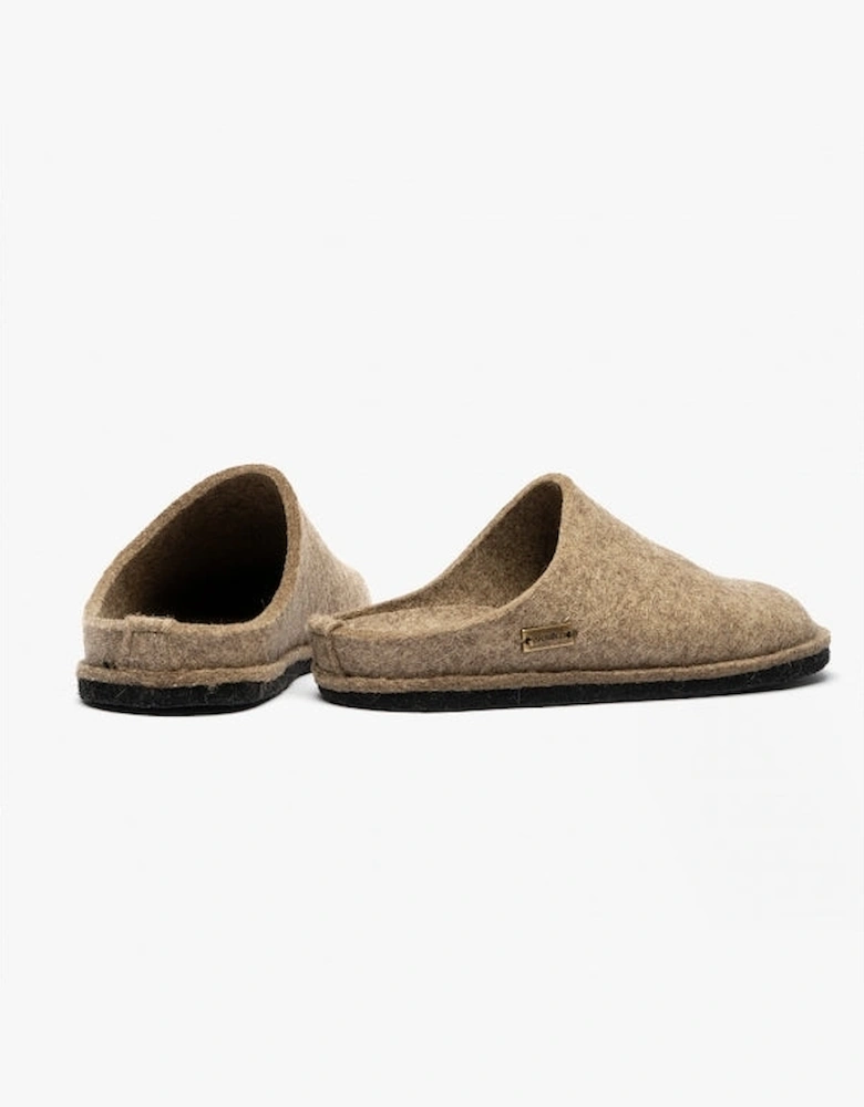 SOFT Womens Wool Slippers Taupe