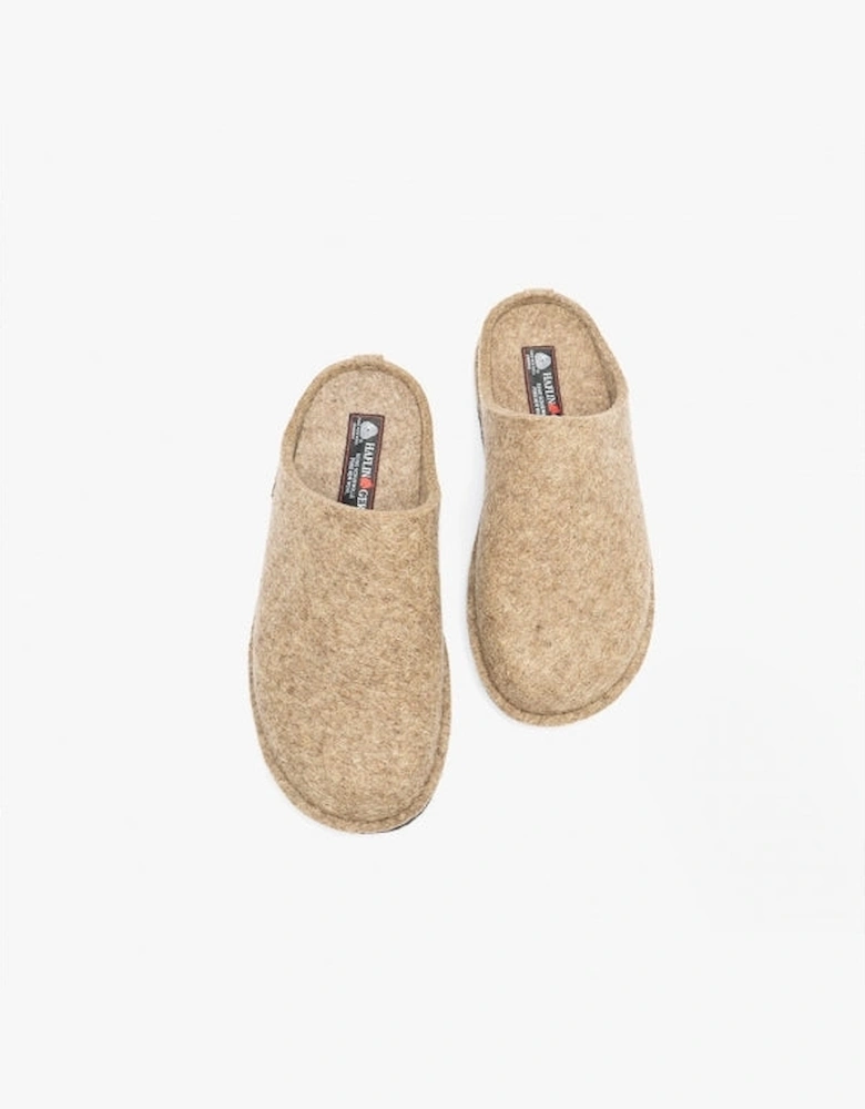 SOFT Womens Wool Slippers Taupe