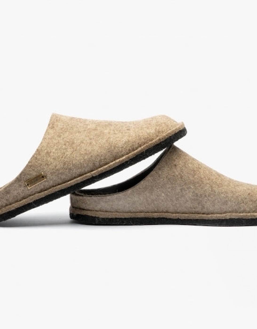 SOFT Womens Wool Slippers Taupe