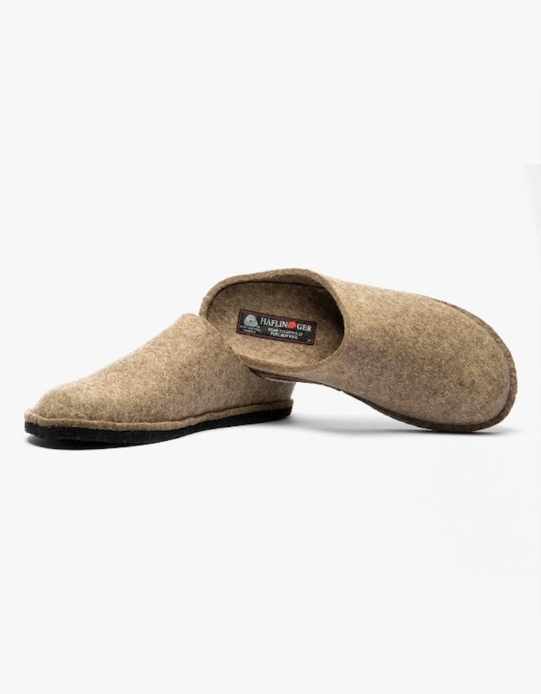 SOFT Womens Wool Slippers Taupe