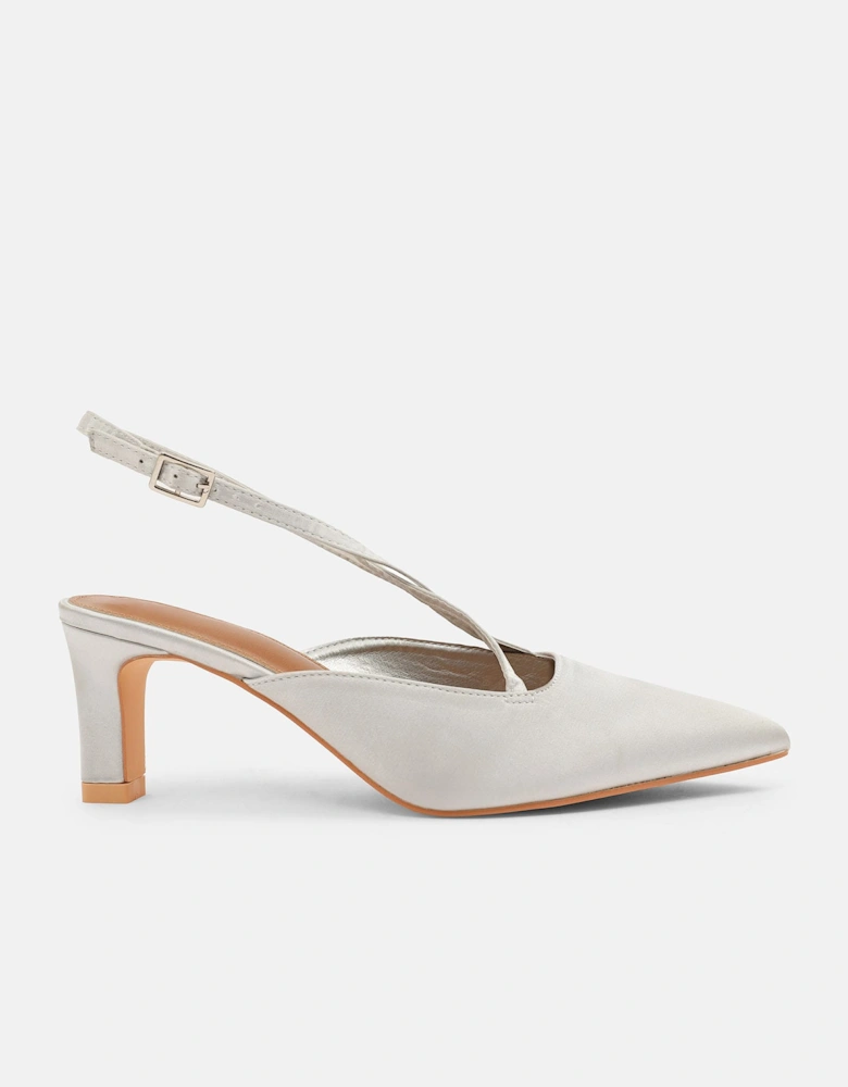 Serna Pointed Toe Low Block Heel Shoes